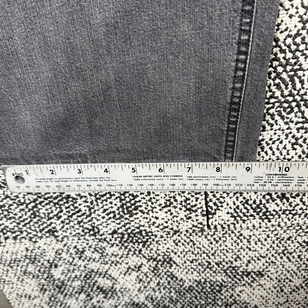 Hiltl Relax Jeans Mens 41 X 27 Gray Tapered Leg Worn‎ Hems Made In Germany